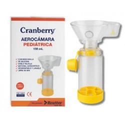Aerocámara Pediátrica Doble Válvula (Cranberry)