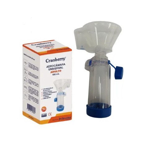 Aerocámara Adulto Doble Válvula (Cranberry)
