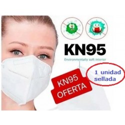 Mascarilla KN95 de 5 capas Certificadas (1 unidad)